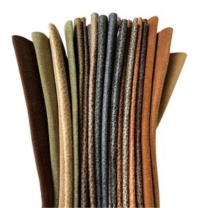 20 Designer Brown Faux Suede Fabric Swatches | Quilting Crafts Sewing Upholstery